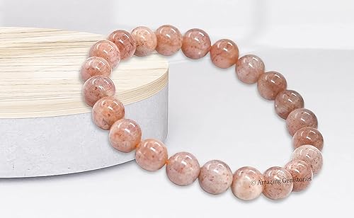 Vista 710 de Amazing Gemstone Crystal Bracelet for Women Men's Gifts - Protection Healing Crystal Bracelet - 8mm Gemstone Beaded Stretchable Bracelet Pulseras