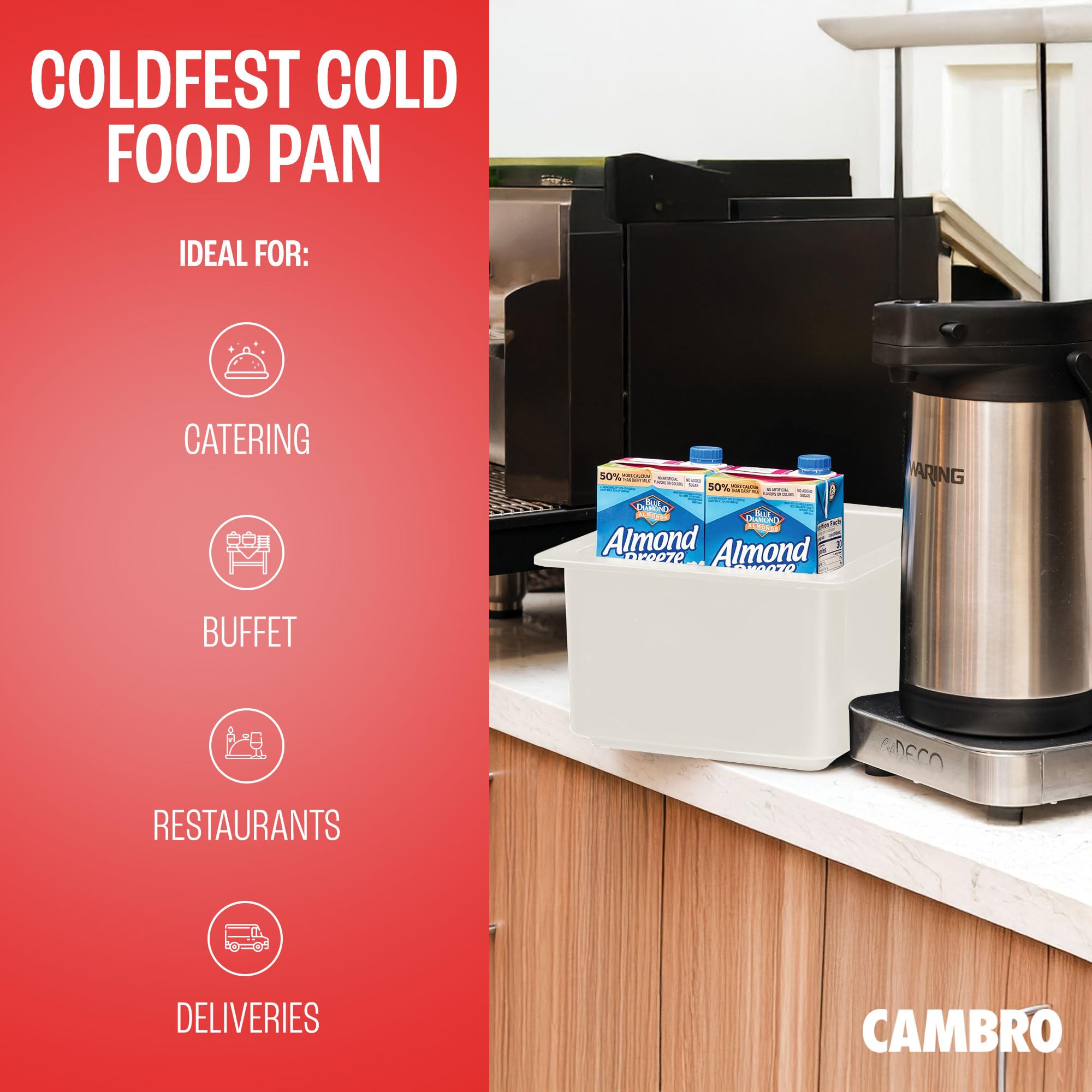 Cambro 26CF148 Food Pan 1/2 X 6