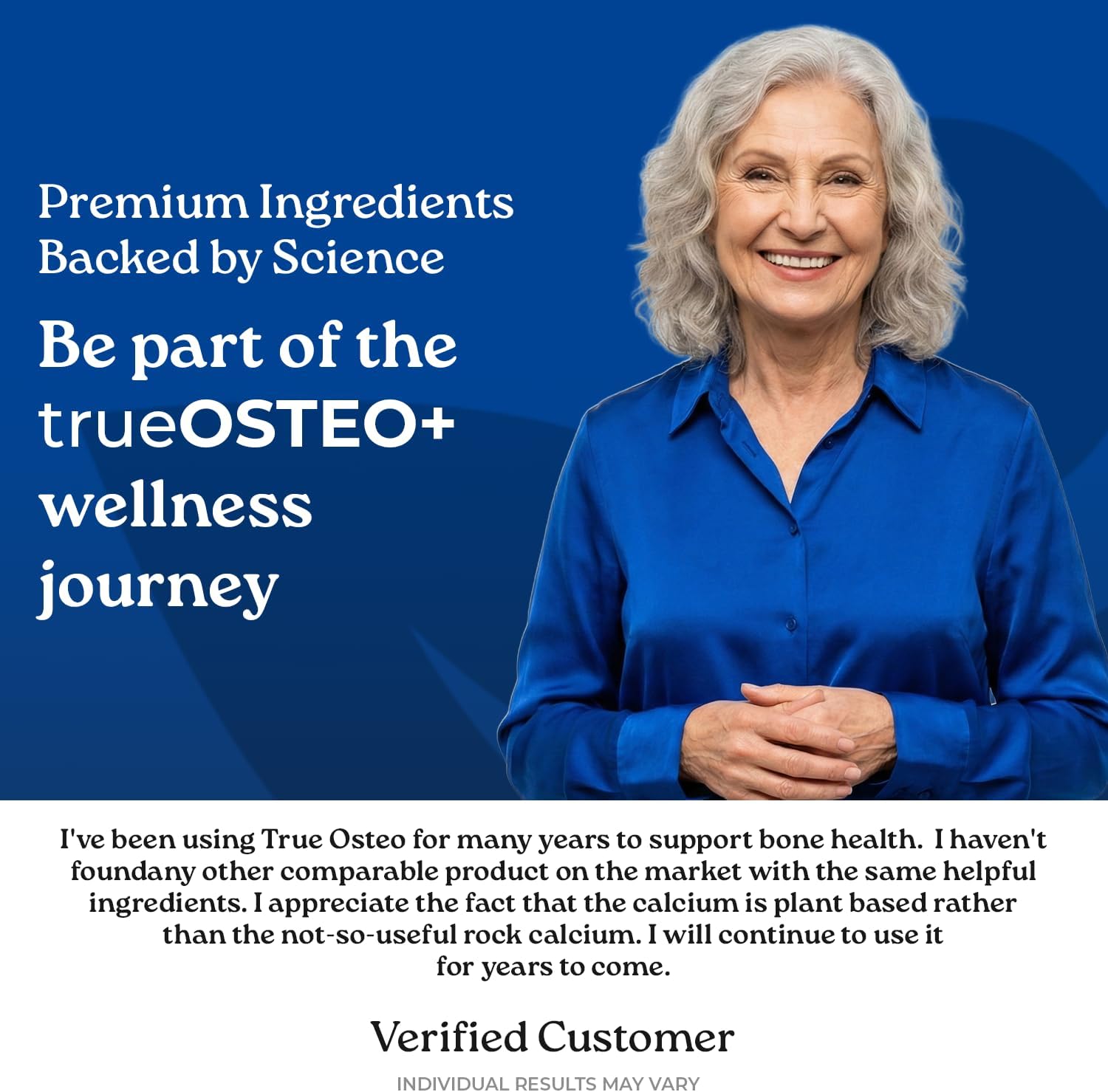 NatureCity True-Osteo Plus Bone Support with Ashwagandha – for Strength & Density – Plant-Based Calcium with Organic AlgaeCal, Magnesium, Vitamin D3, K2, Silicon & Stress Support | 120 Veggie Capsules