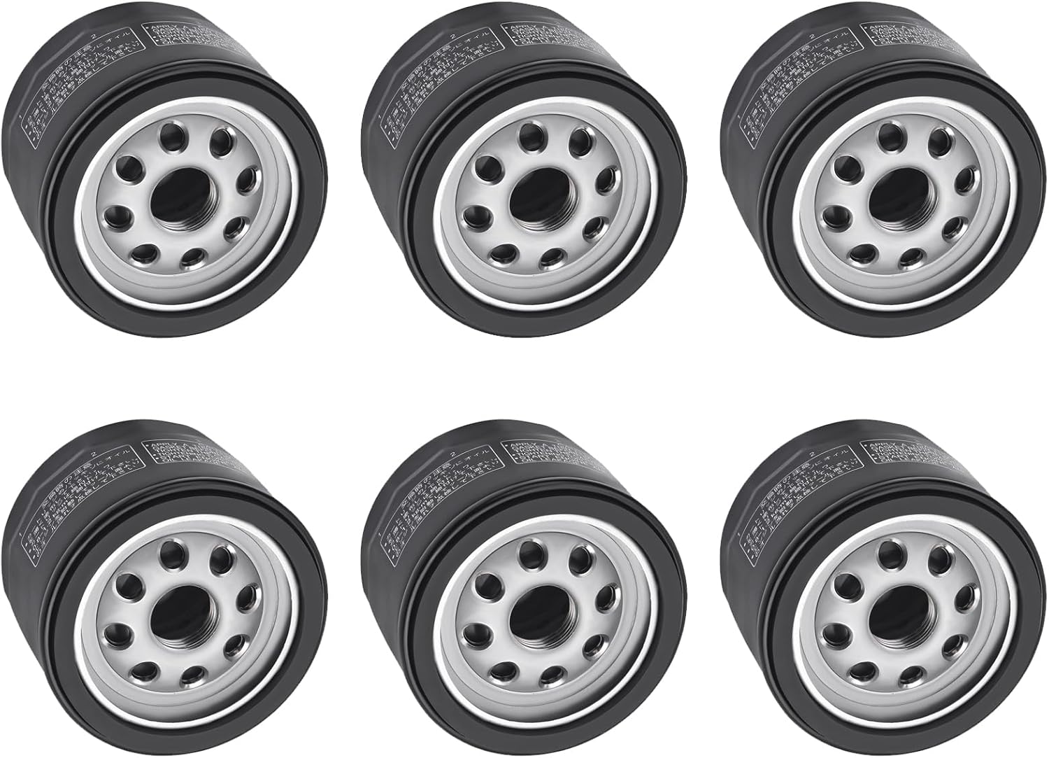 49065-0721 Oil Filter Fit for Kawasaki 49065-7007 Kohler KH-12-050-01-S KH-12-050-08 Cub Cadet CH11-CH16 CH18-CH26 CV15-CV26 22-24 HP engines,Craftsman,Toro,Troy Bilt Lawn Mower Oil Filter (6pcs)