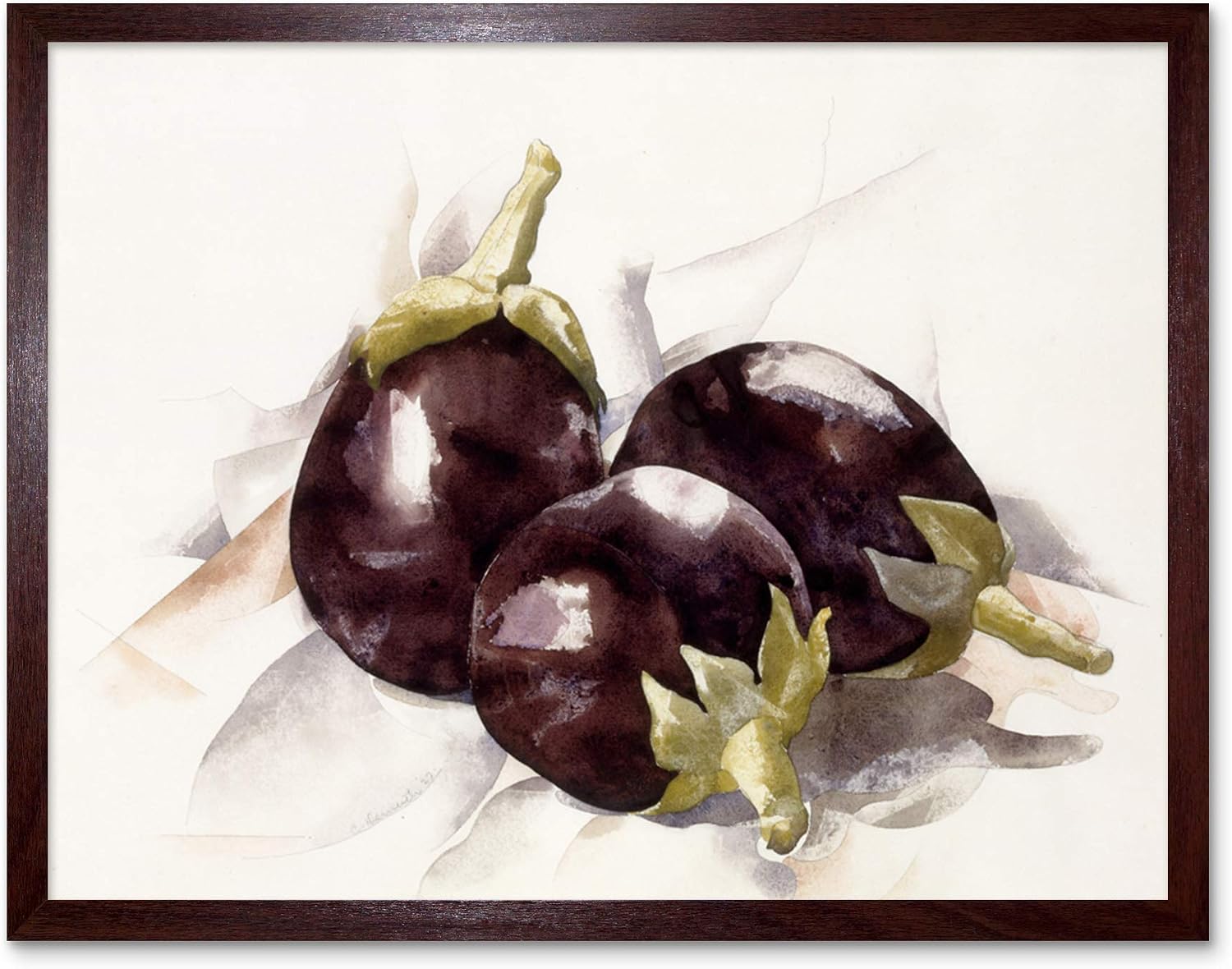 Demuth Eggplant Aubergine Painting Unframed Wall Art Print Poster Home Decor Premium