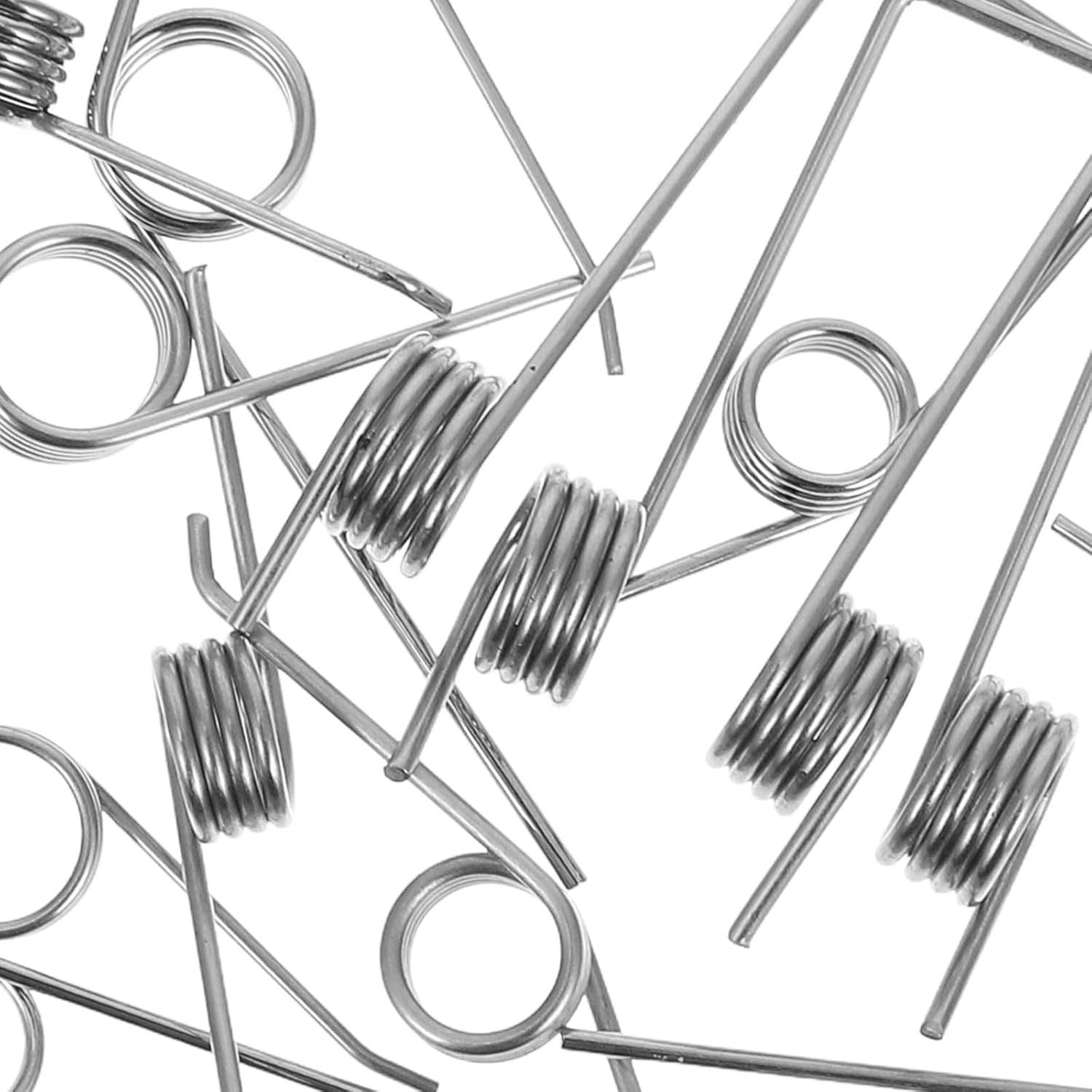 SOLUSTRE 18pcs Small Metal Torsional Springs Replacement Set for Trash Can Lid Repair Sturdy Can Lid Torsion Springs for Garbage Bin Storage Buckets Compatible