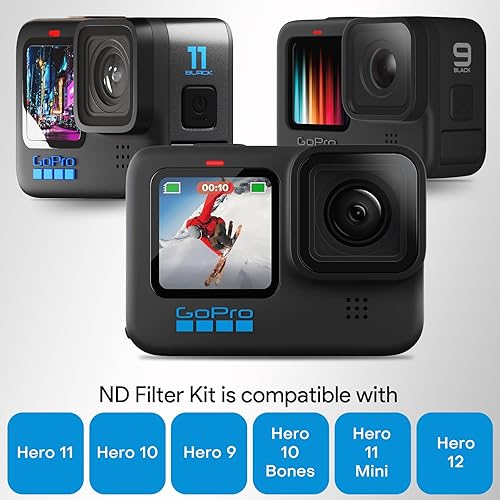 Miniatura 6 de REYGEAK Juego de 6 filtros de lente CPL ND8 ND16 ND32 ND64 ND1000 compatible con GoPro Hero 12 11 10 9, densidad neutra y filtro de lente