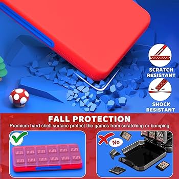 Nintendo Switch 本体 青/赤 SDカード128GB ケース Amazon.com: CYKOARMOR Game Card Case Holder for Nitendo