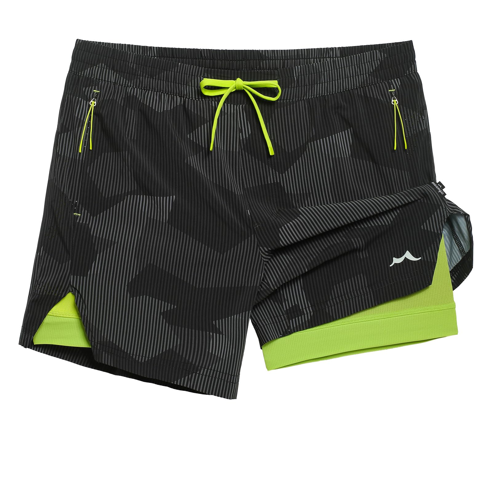 maamgic Mens Athletic Running Shorts with Liner Ultra Lightweight Workout Shorts 5 7