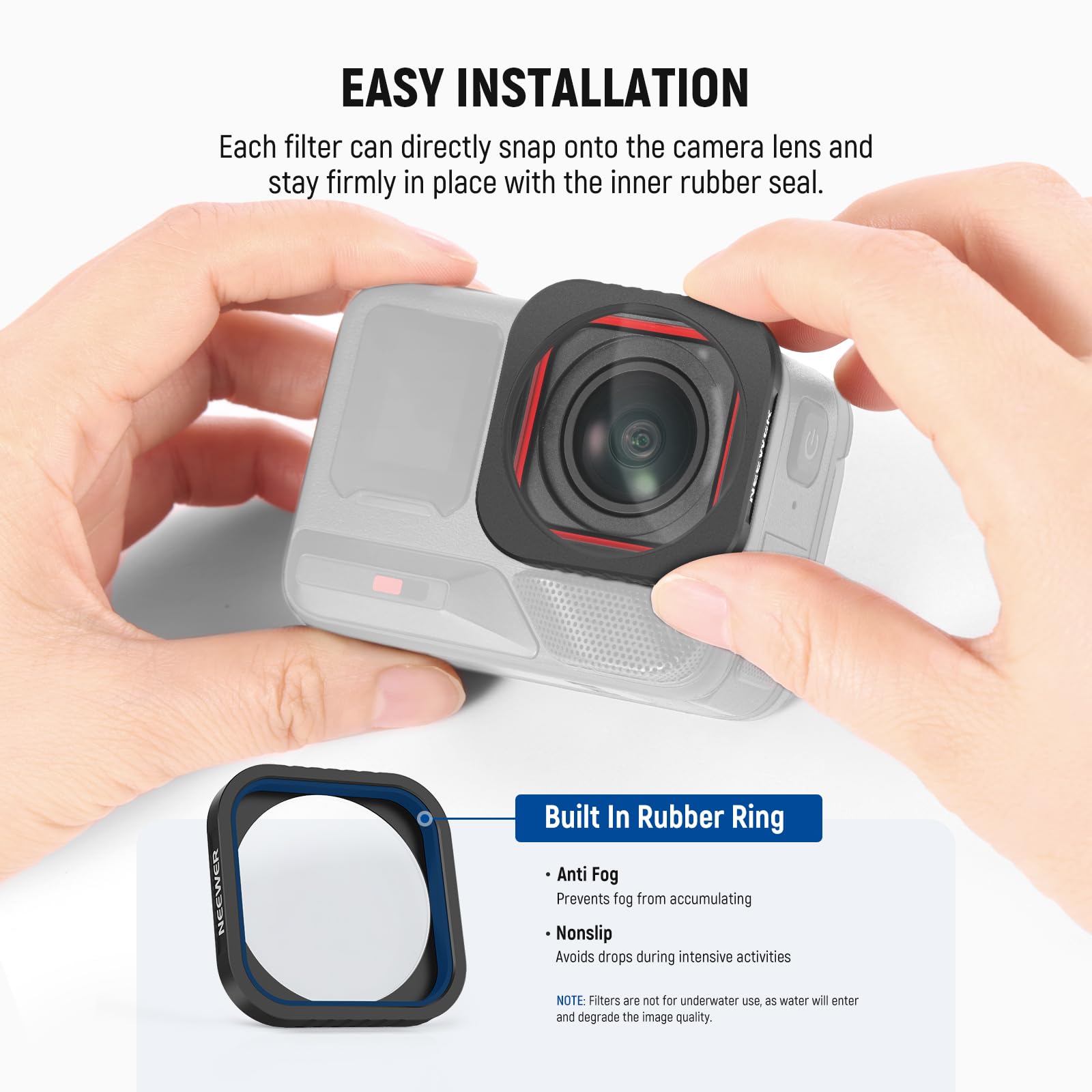 NEEWER Obiettivo Macro 10X Compatibile Insta360 Ace Pro Ace Pro 2 LS-C40
