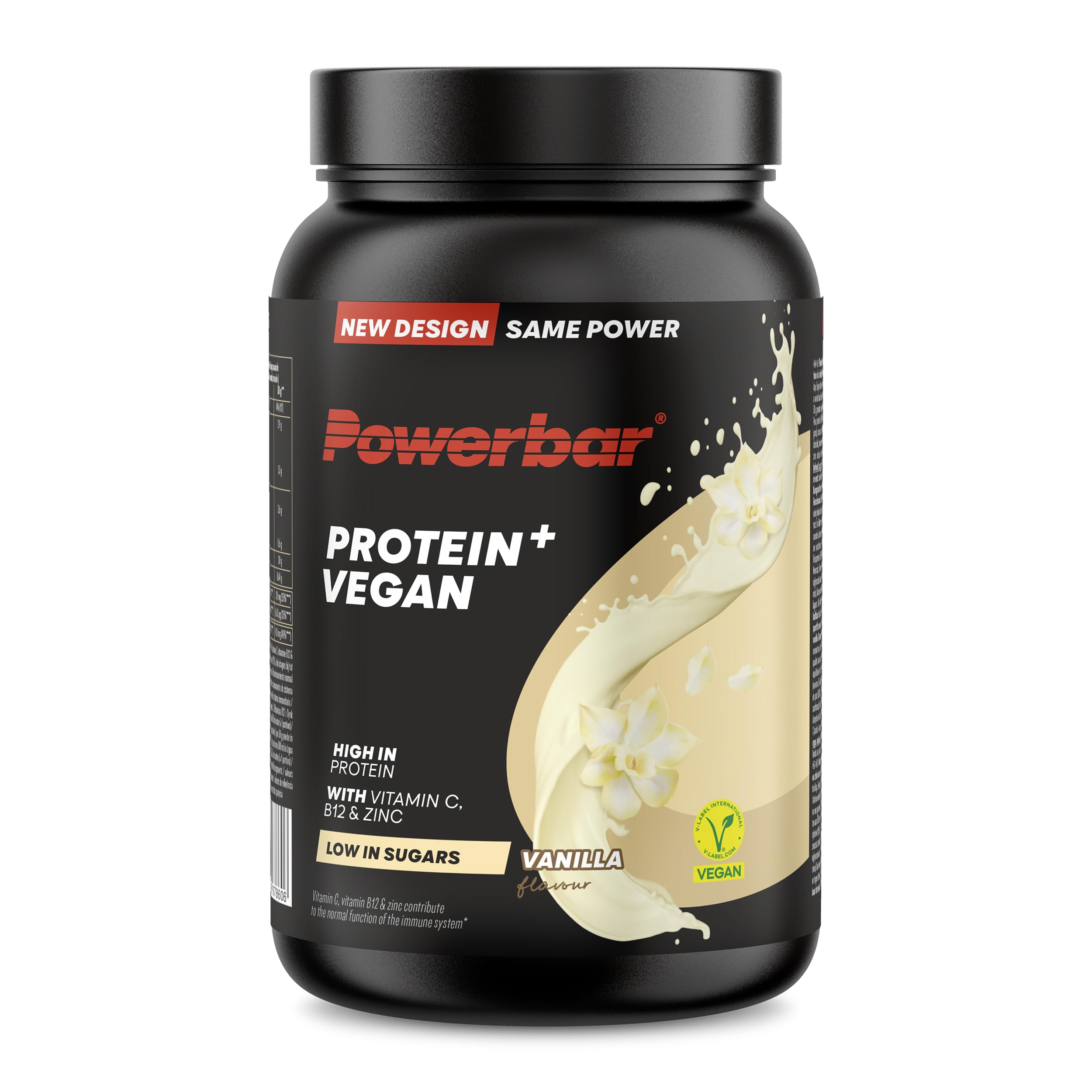 Powerbar - Protein Plus Vegan - Immune Support - Vanilla - 570g - Protein Powder - Low Sugar