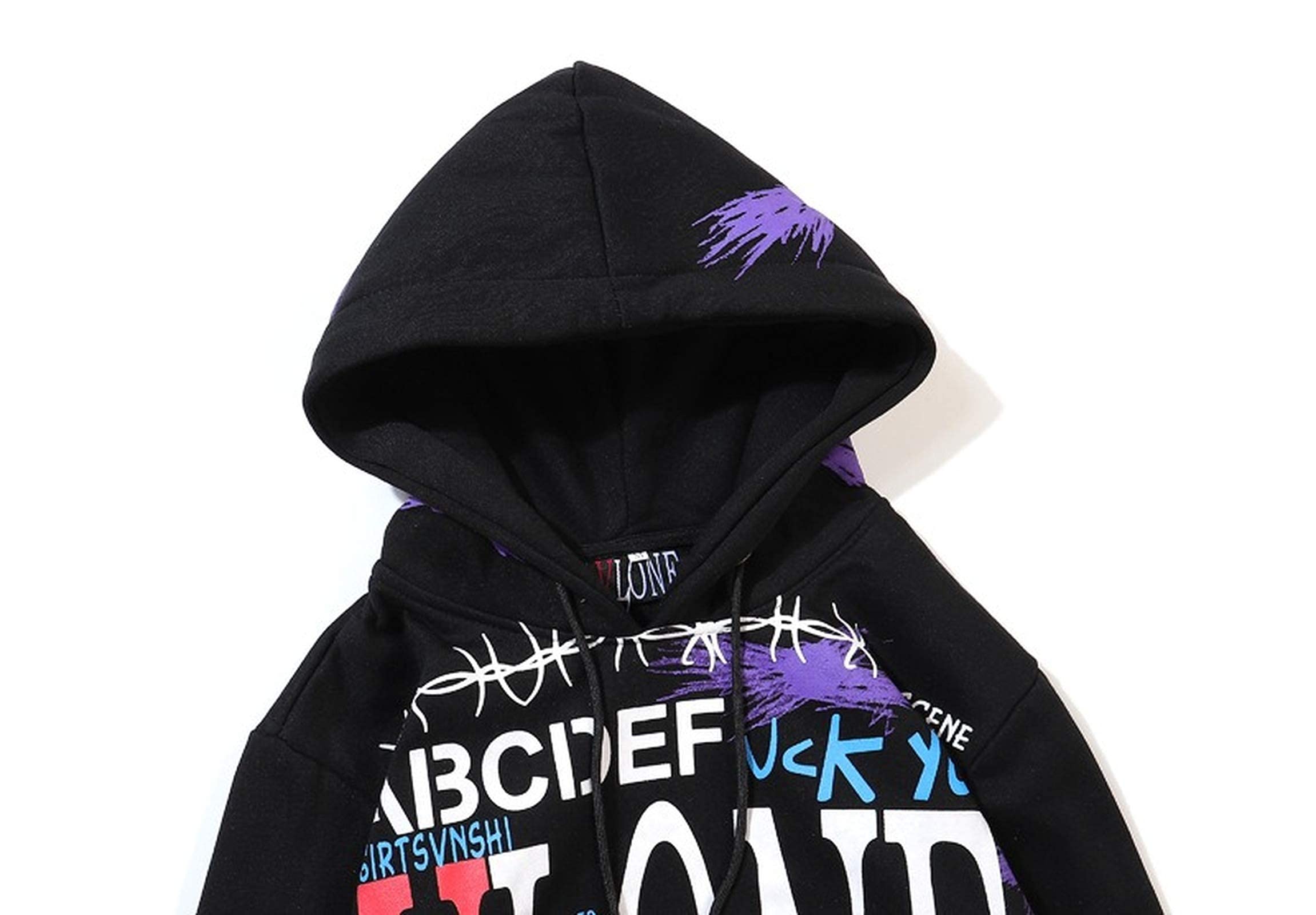 Hoodie Men Vlone Hoodie Graffiti Hip Hop Pullover Sweatshirt Men