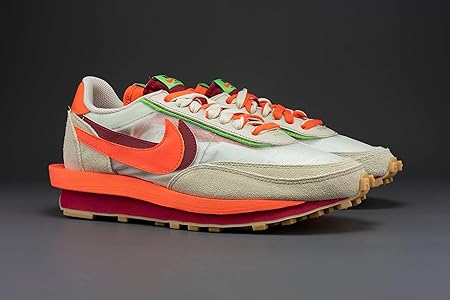 Amazon.com: Nike x Sacai x Clot LDWaffle in Net, Orange Blaze