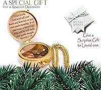 Vista 3 de Confía en el Señor con todo tu corazón - Cita grabada de Proverbios 3:5-6 Brújula con caja de madera, tarjeta de felicitación, brújula de regalo