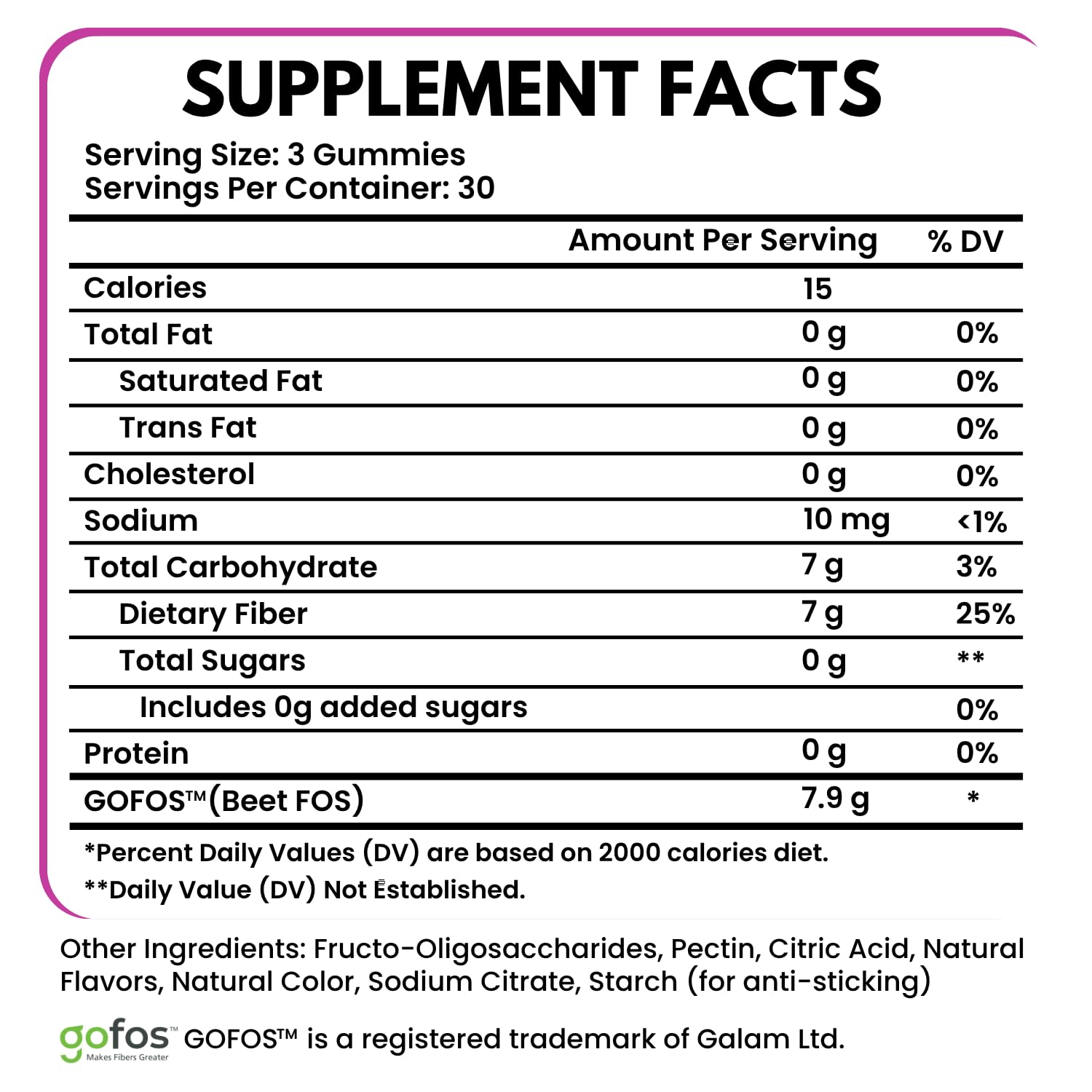 Extra Strength Fiber Gummies 7g Per Serving – Sugar Free, Plant Based — Amazon image 2