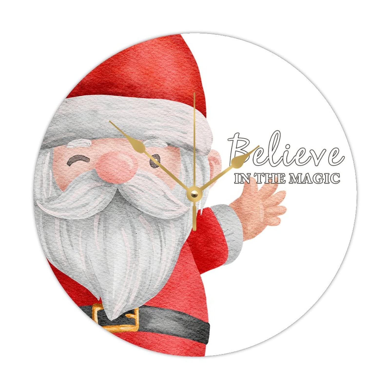 Horloge murale rustique Noël au salon : le charme du bois vintage et magique