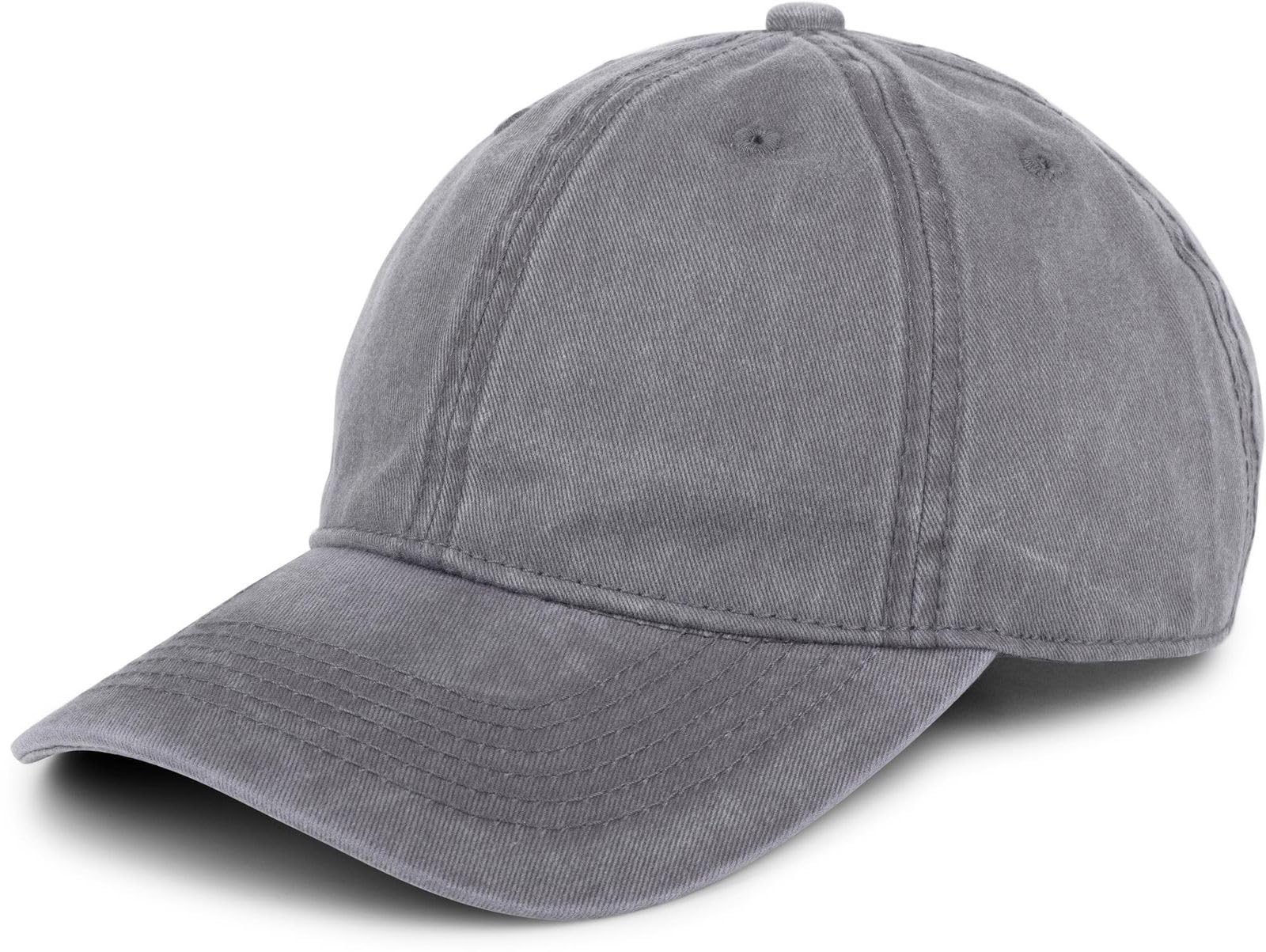 styleBREAKER Unisex Baseball Cap Vintage Baumwolle | Washed Look. Metallschnalle stufenlos verstellbar, Kopfumfang 54-59 cm, 7 cm gebogener Schirm, Schweißband & Luftlöcher.