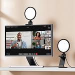 LitONES 5" Luminaire de son pour les réunions de zoom, Lumineuse de bureau pour les appels vidéo, Clip sur la lumière avec support de téléphone pour ordinateur/Laptop/Webcam, Lumière de bureau d'enregistrement vidéo/Streaming/Selfie