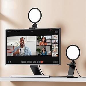 LitONES 5" Ring Light for Zoom Meetings, Eye-Caring Desk Ring Light for Video Calls, Clip on Light with Phone Holder for Computer/Laptop/Webcam, Desk Light for Video Recording/Streaming/Selfie