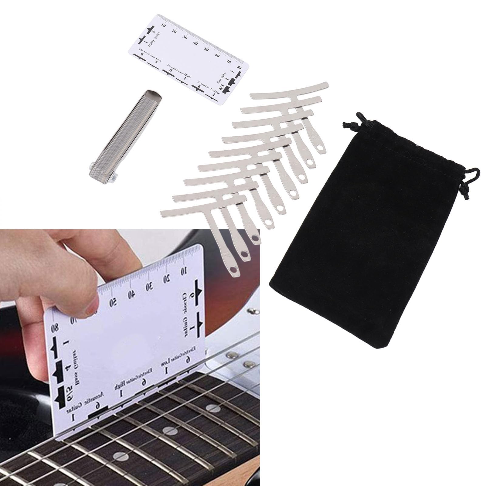 Akozon Jauge D'action De Corde Règle De Jauge D'action De Chaîne De