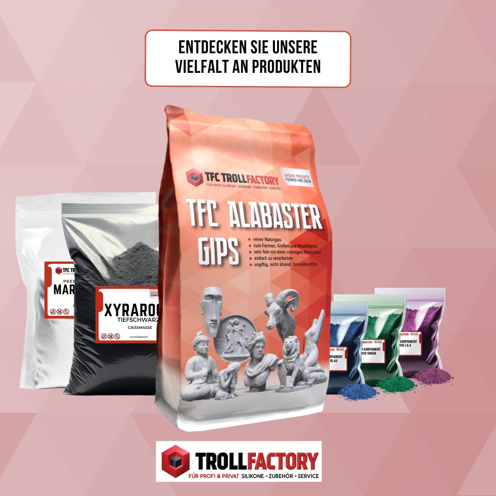 TFC - Pigmento colorato in ossido di colore nero – Polvere pigmentata ad alta copertura per colata in rilievo come xyrarock, gesso, resina epossidica e cemento, opaco, resistente alla luce e alle