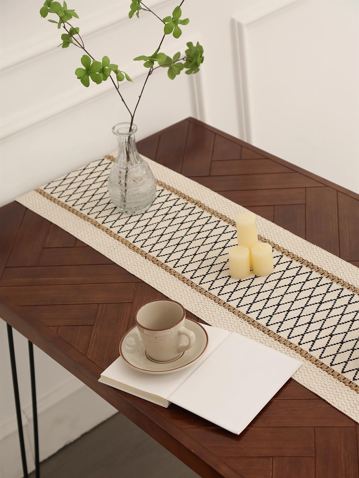 Elegante e lussuoso Grandi runner da tavolo di lusso con fodera spessa, runner da tavolo di Natale, runner da tavolo moderni chemin de table for feste di matrimonio camino de mesa tafelloper, bandiera