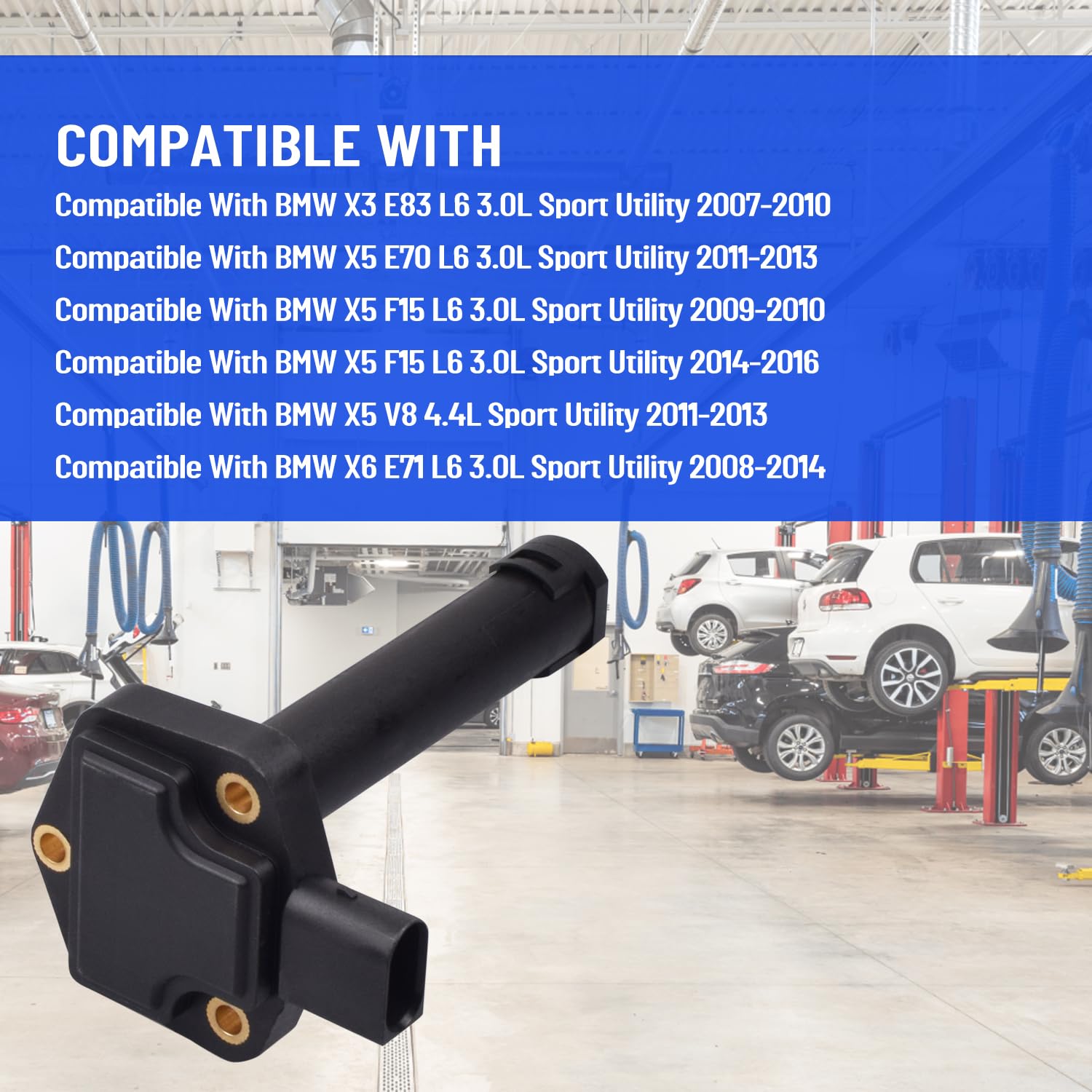 Sensor de nivel de aceite del motor 12617607909, compatible con BMW F10 E90 E60 E61 F25 E70 F11 F01 F02 X3 F25