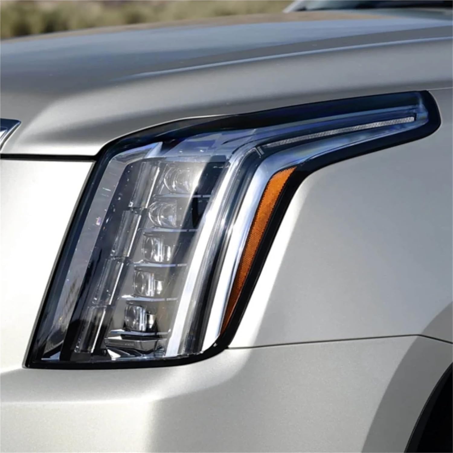 for Cadillac Escalade 2015-2019 Car Gadgets Lampshade Headlight Cap Front Lens Cover Lights Shell image 4