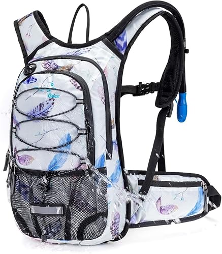 Miniatura 1 de Mochila de hidratación aislada con vejiga libre de BPA de 2 litros, mantiene el líquido fresco hasta 5 horas, para correr, senderismo, ciclismo,