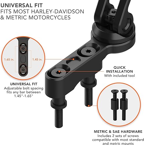 Miniatura 7 de Rokform - Funda de cristal para iPhone 13 Mini + soporte de teléfono para motocicleta