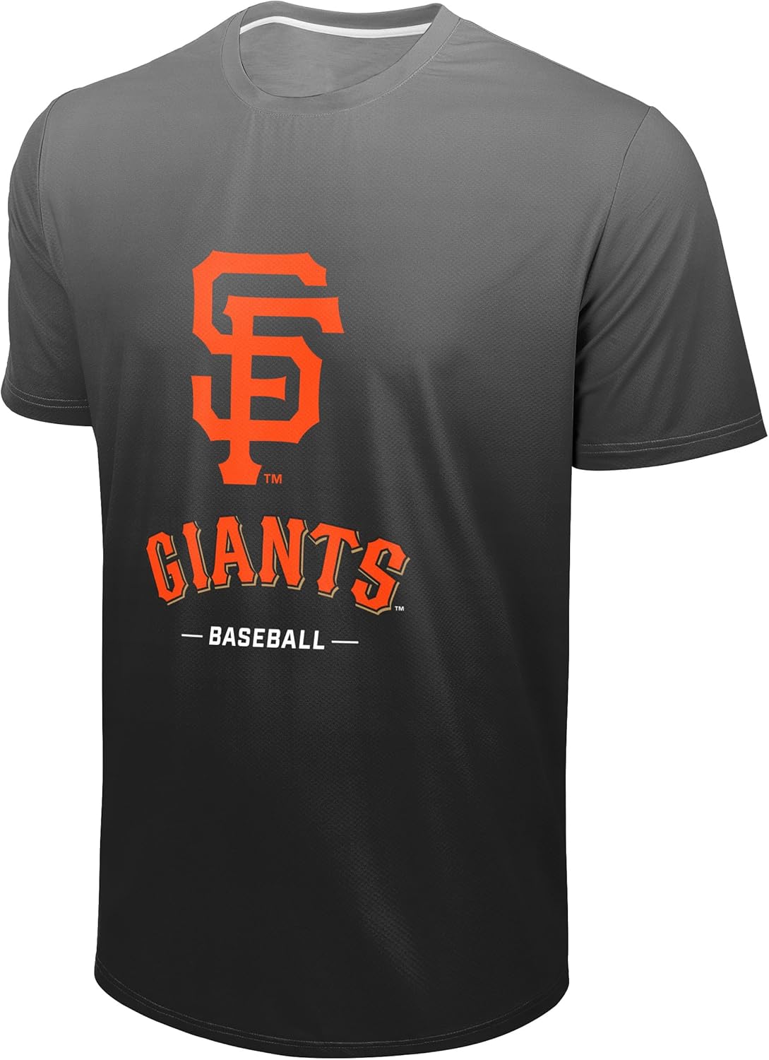 FOCO MLB Men's Official Primary Logo Wordmark Premier Team Spirit Performance Gradient T-Shirt