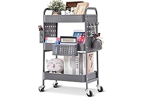 Essex 3-Tier Rolling Cart by Simply Tidy