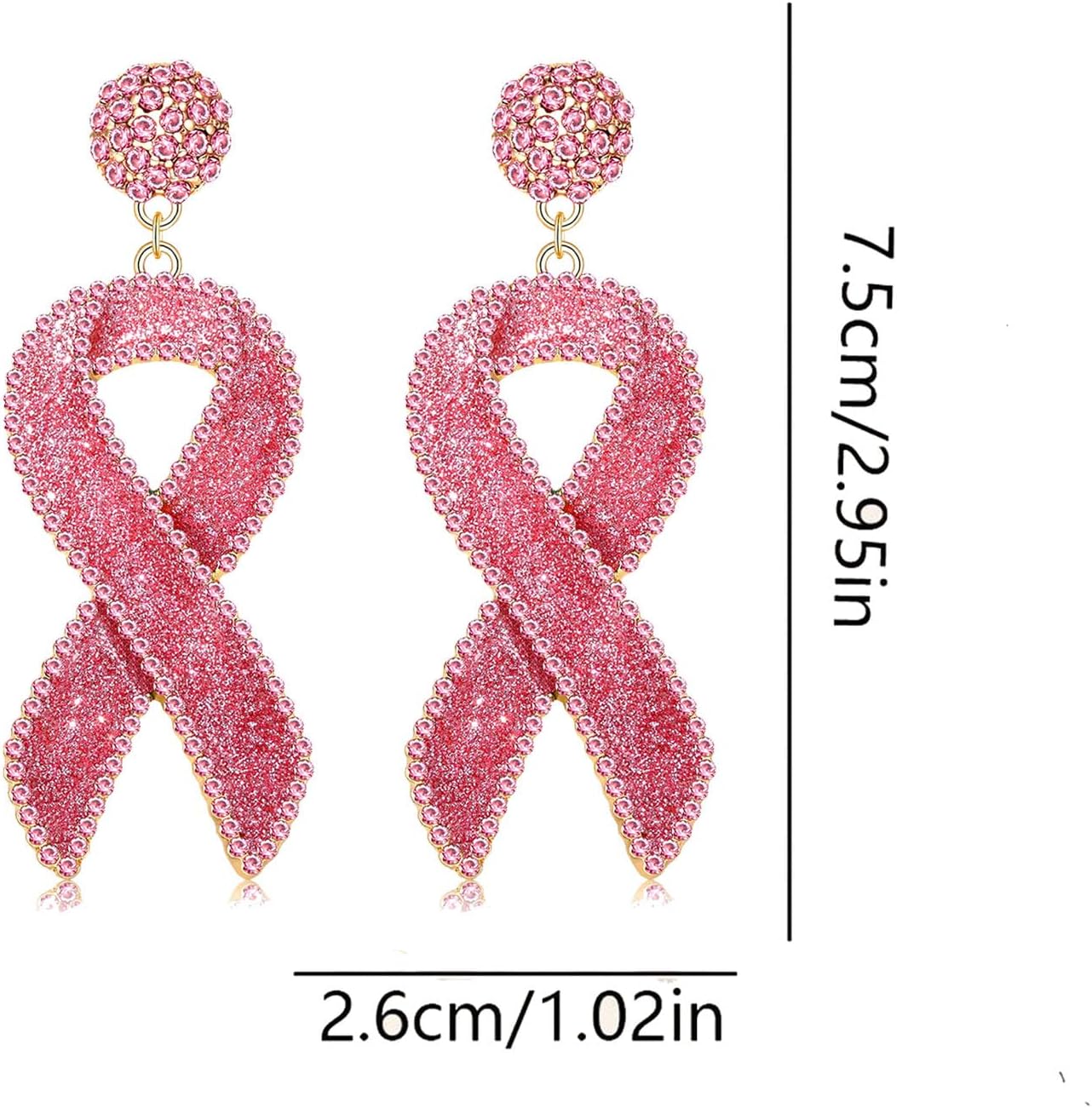 Breast Cancer Earrings for Women Pink Ribbon Breast Cancer Awareness Earrings for Women breast cancer Survivor Support Jewelry Gifts - Image 4
