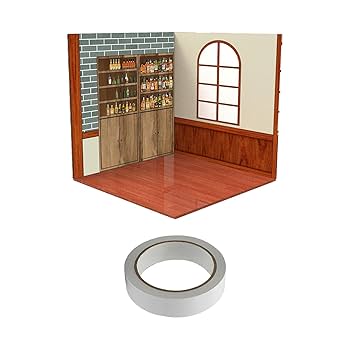 ５セット１/12サイズフィギュア　などに使える背景&床フィギュア用ディスプレイ Amazon | kowaku 1/12 スケールディスプレイ背景ショー