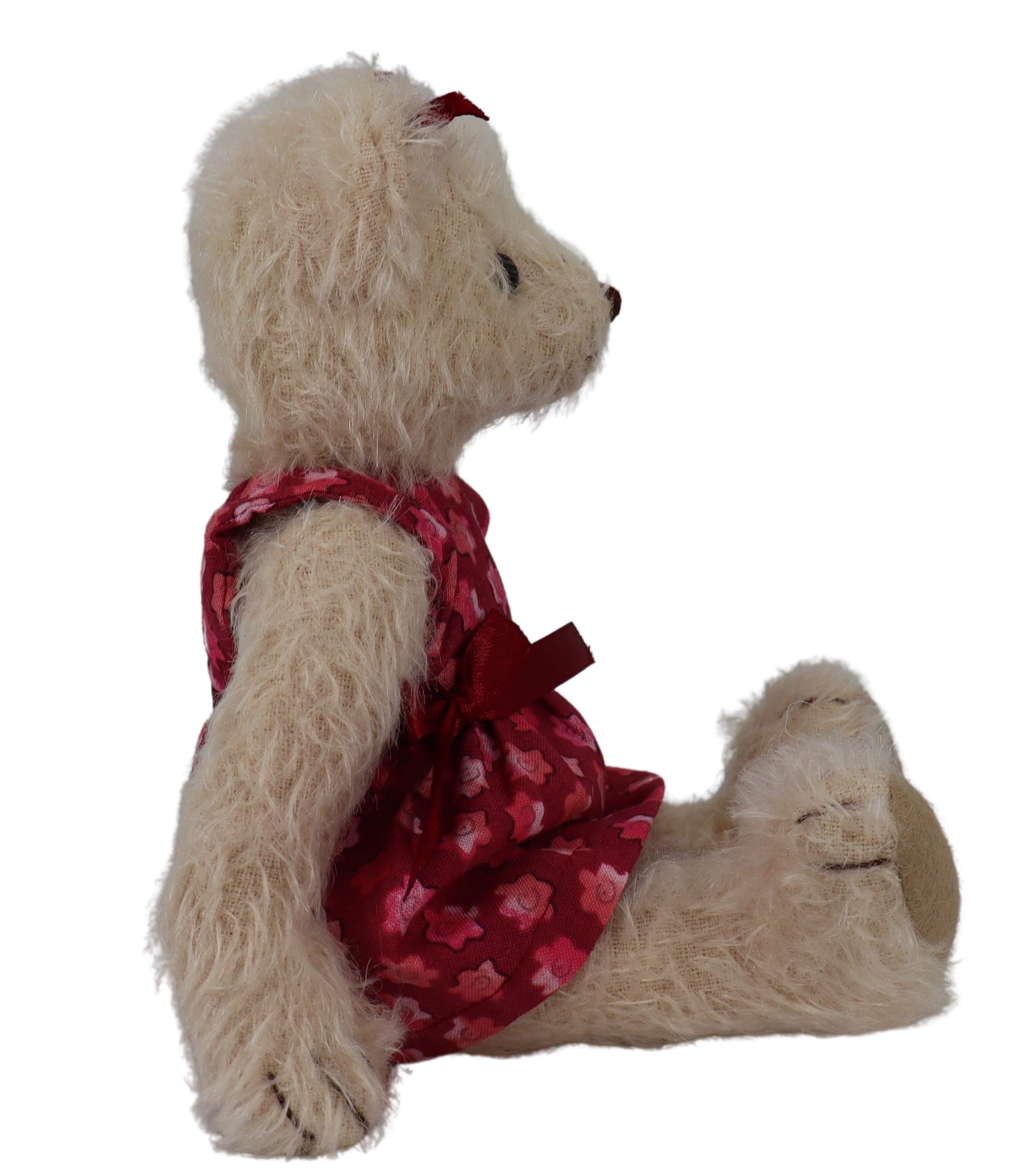 CLEMENS Mohair Teddy Bär Jule 27 cm | Feinstes Mohair | Weich & Kuschelig | 5-Fach Gegliedert | Inklusive limitiertem Sammlerpass