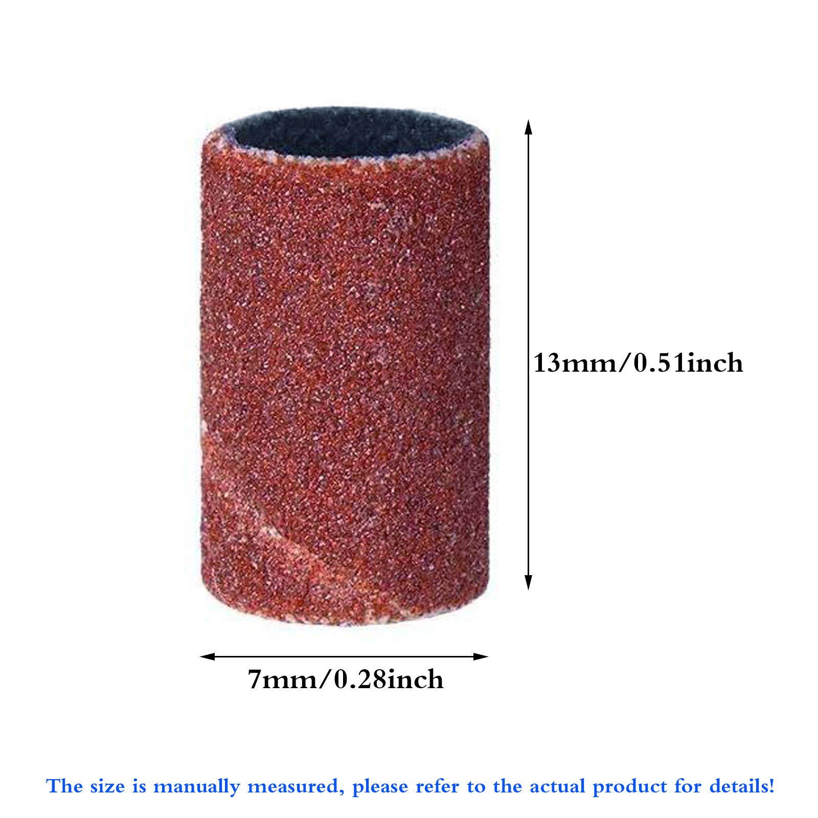 100 Cilindri Abrasivi 80# Per Trapano Unghie - Per Manicure E Pedicure, Levigatura Professionale - Foto 10