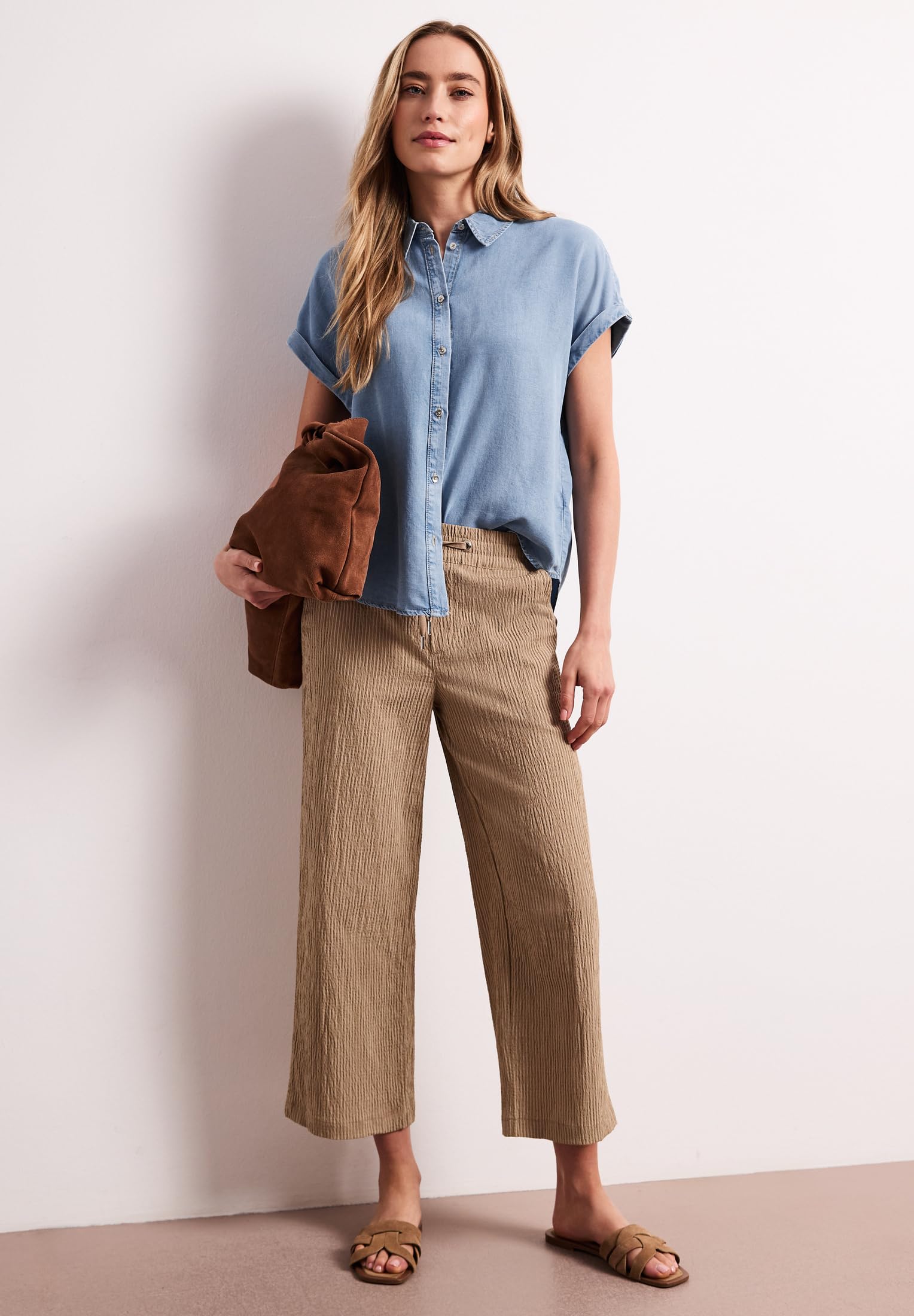 Street One 3412229 Blusa Vaquera con Aspecto Vaquero Mujer (Pack de 1)