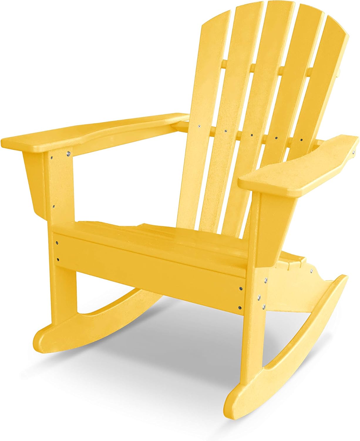 POLYWOOD® Palm Coast Adirondack Rocking Chair in Teak