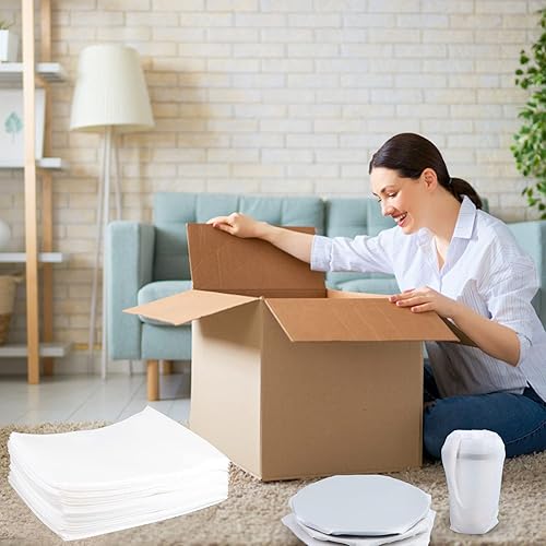 Miniatura 7 de 100 bolsas de espuma de cojín  Envolturas de espuma móvil de 11.8 x 13.7 pulgadas para empacar vasos y platos, bolsas de embalaje protectoras con