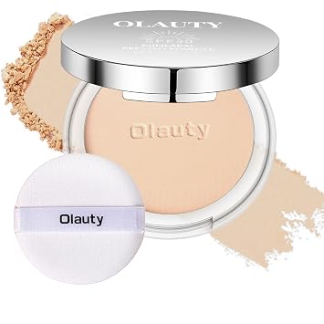 Mineral Powder Foundation with SPF 30+, 4-in-1 Mineral Pressed Powder with Concealer & Finishing Compact Powder, Matte Weightless Buildable Foundation, Light to Medium Coverage #2 Porcelain