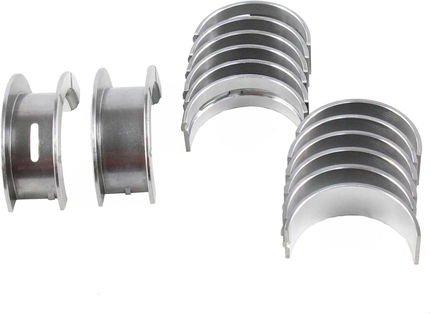 DNJ MB4107 Main Bearings Set Standard for 1968-1996 Ford Bronco, Country Sedan, Custom 3.9L-4.9L L6 12V OHV 3933cc