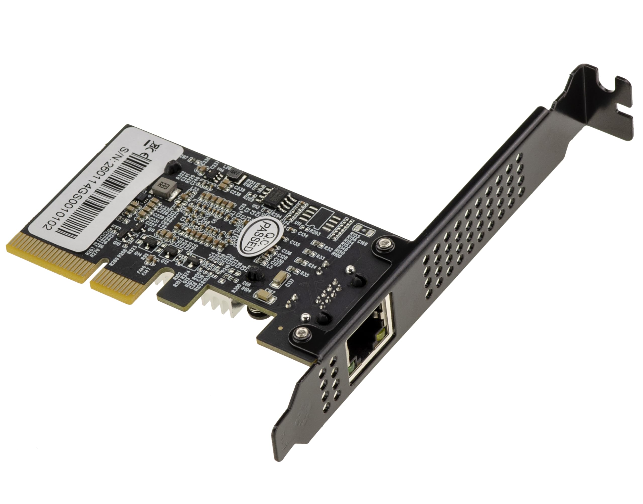 KALEA-INFORMATIQUE Carte PCIe Gen4 x4 RJ45 10G Realtek RTL8127 | Carte réseau PCIe Gen4 x4 à un port RJ45 10 Gigabit Ethernet compatible 1G, 2,5G, 5G et 10G avec chipset Realtek RTL8127.
