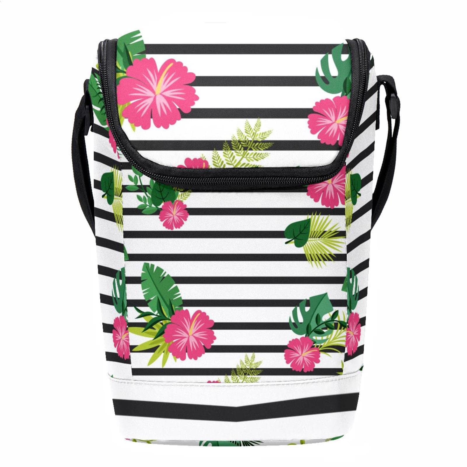 Lonchera para conservar tu comida fresca en la oficina con diseño floral