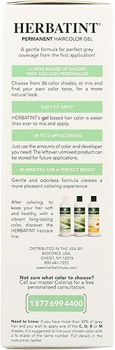 Miniatura 5 de HERBATINT Tinte para el cabello rubio dorado 7D, 4.6 fl oz