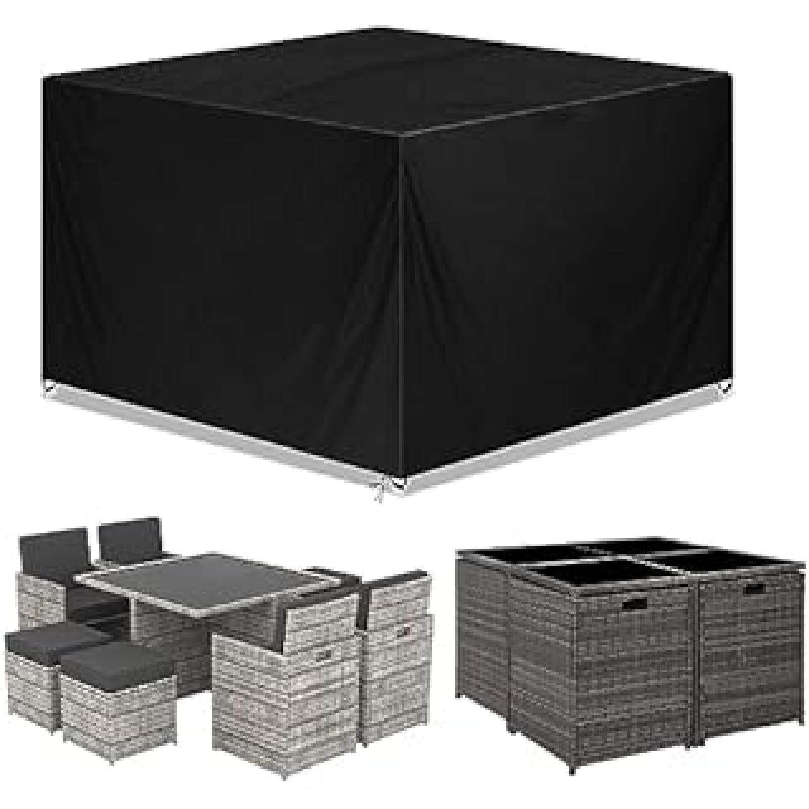 Fundas Impermeables Para Muebles De Exterior, 180 X 120 X 80 Cm, Tela Oxford 420D, Funda