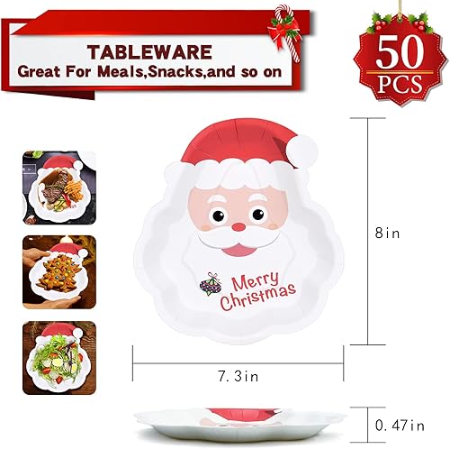 Miniatura 3 de 50 platos de papel de Acción de Gracias hojas de otoño de 9 pulgadas pavo calabaza otoño cosecha día de entrega desechables compostable cena postre