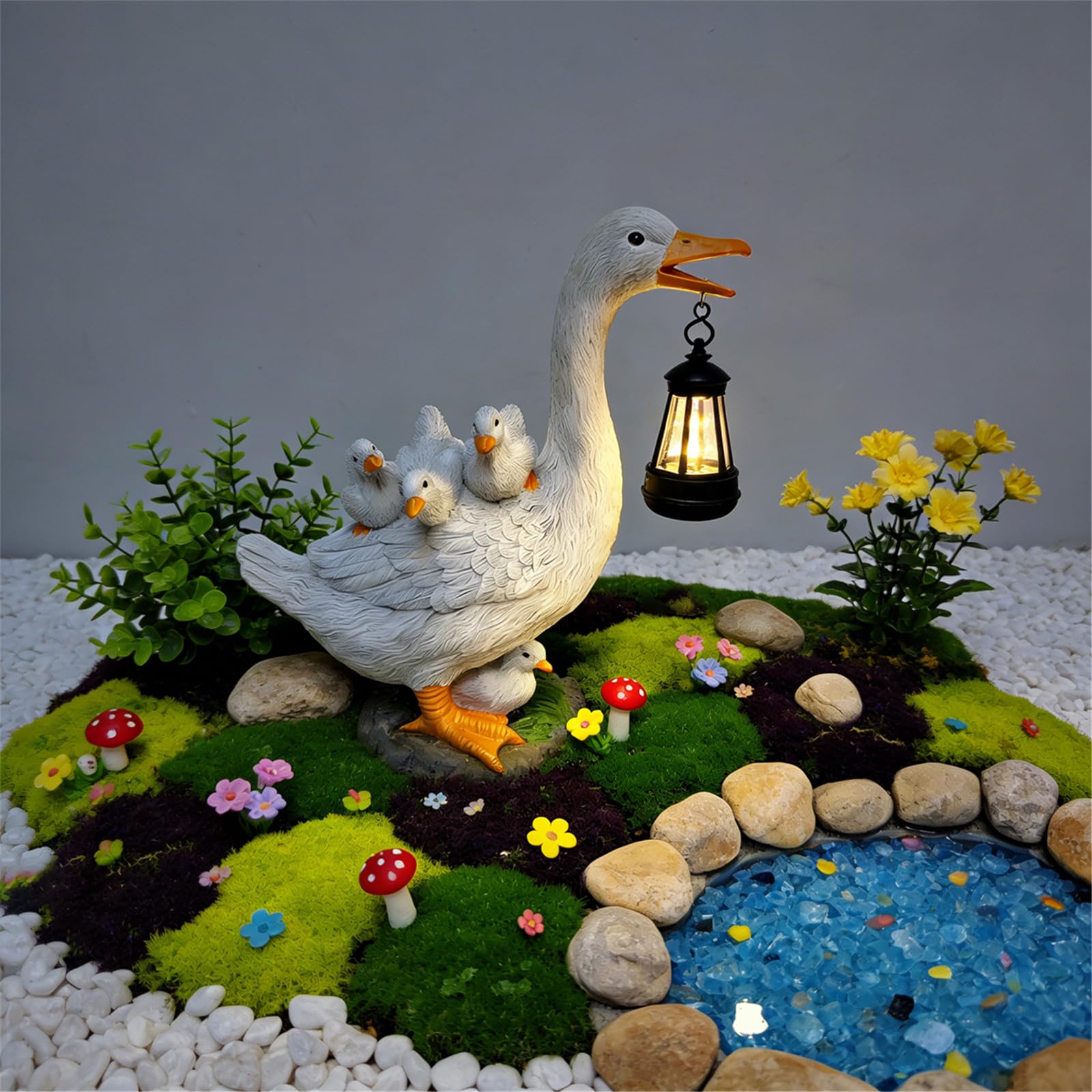 Gallina da Giardino Scultura Animale in Resina