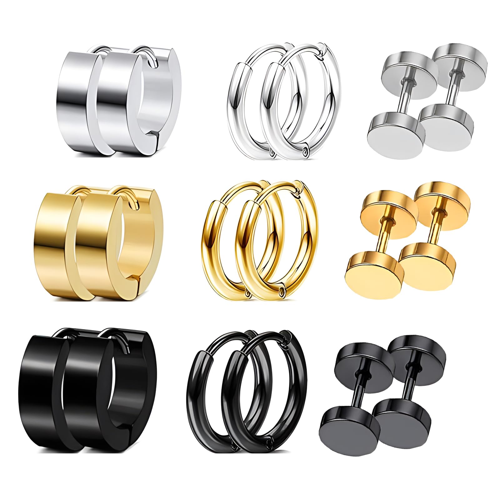 Boucle d'Oreille Acier Inoxydable par 3 Dépareillées Vertes – Ma Boucle d' Oreille Boucle d'Oreille Acier Inoxydable par 3 Dépareillées Vertes – Ma Boucle d' Oreille