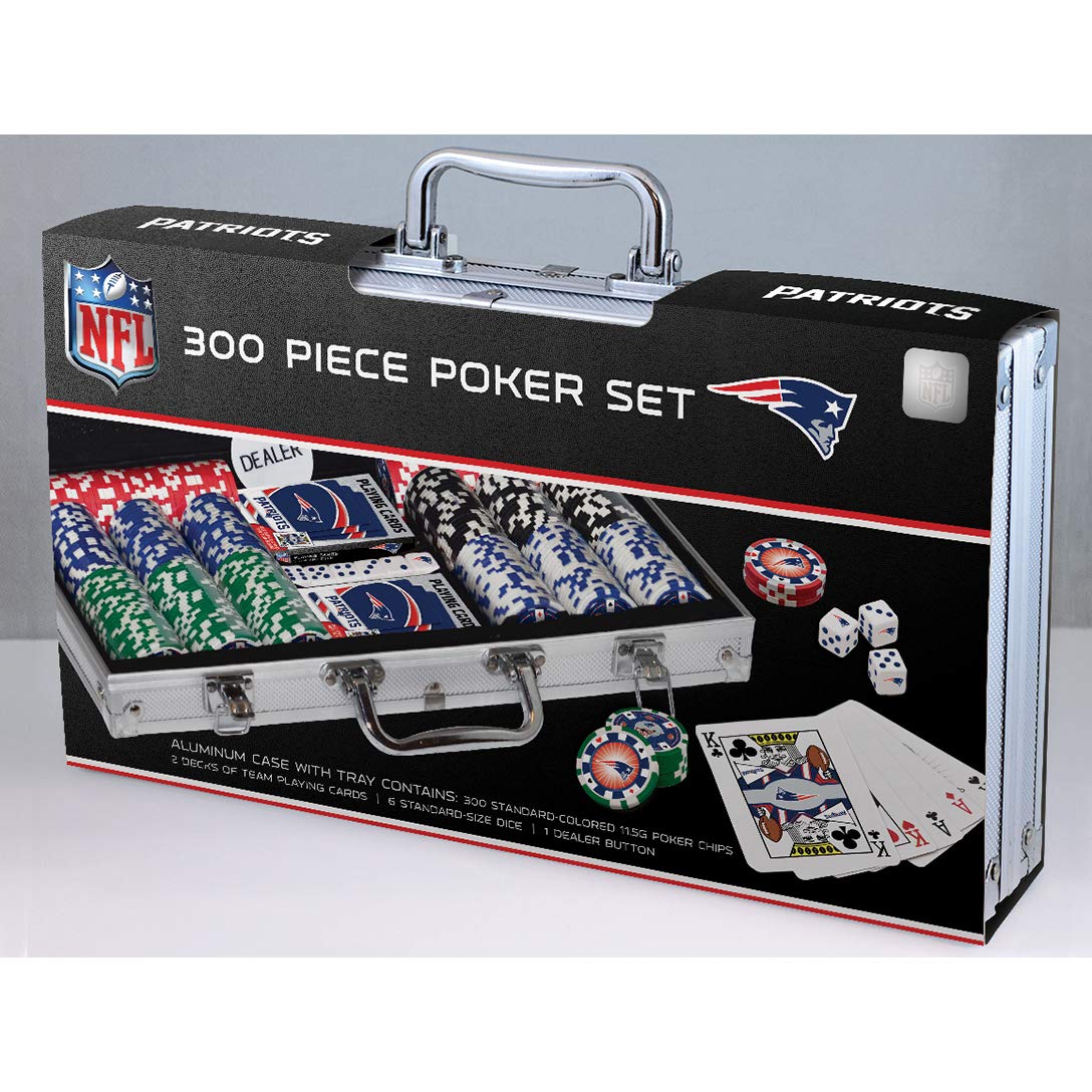 Masterpieces NFL Unisex-Adult 300-Piece Casino Style Poker Chip Set