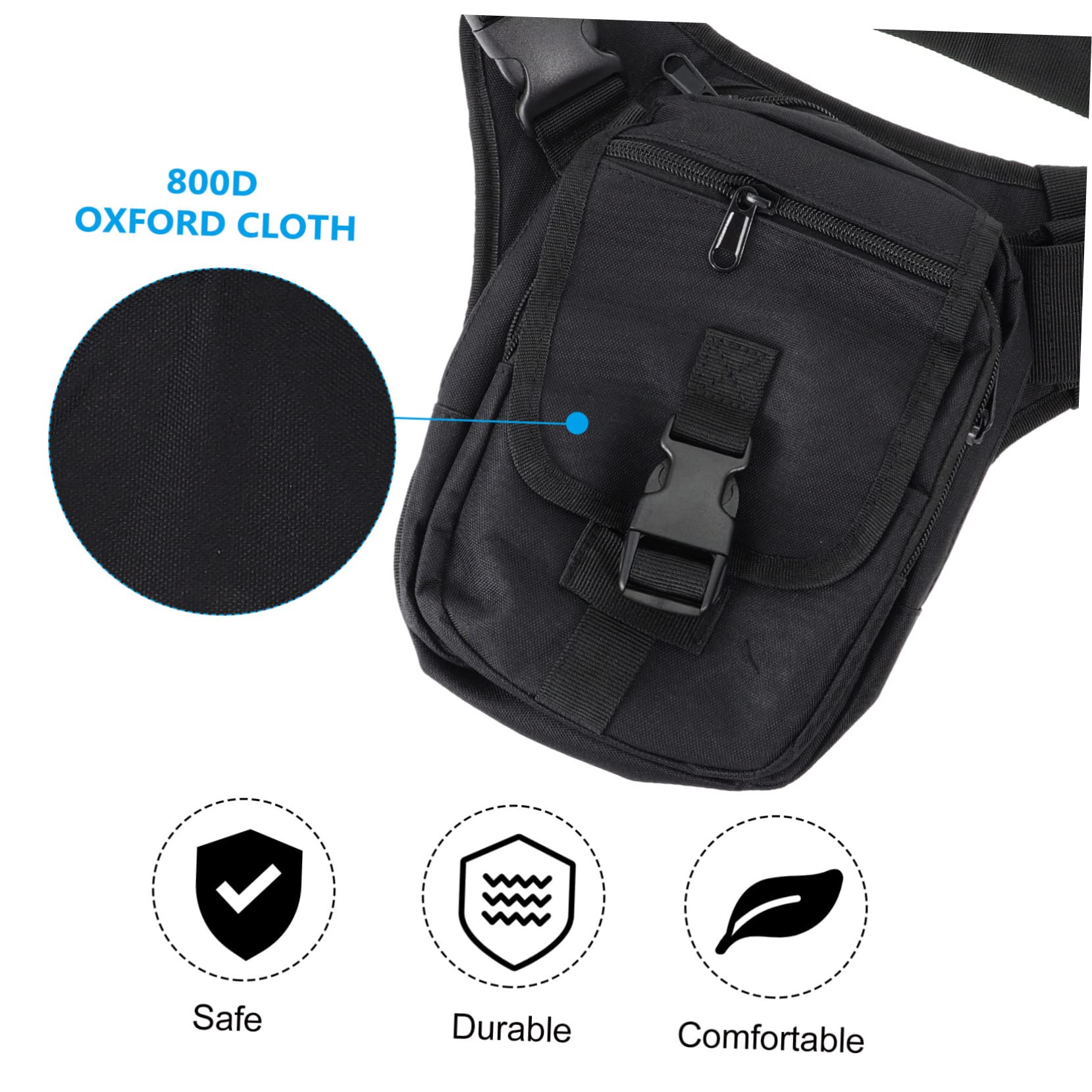 UKCOCO Riñonera para Exteriores, de Tela Oxford 800d, Correa Ajustable, para Senderismo y Entrenamiento