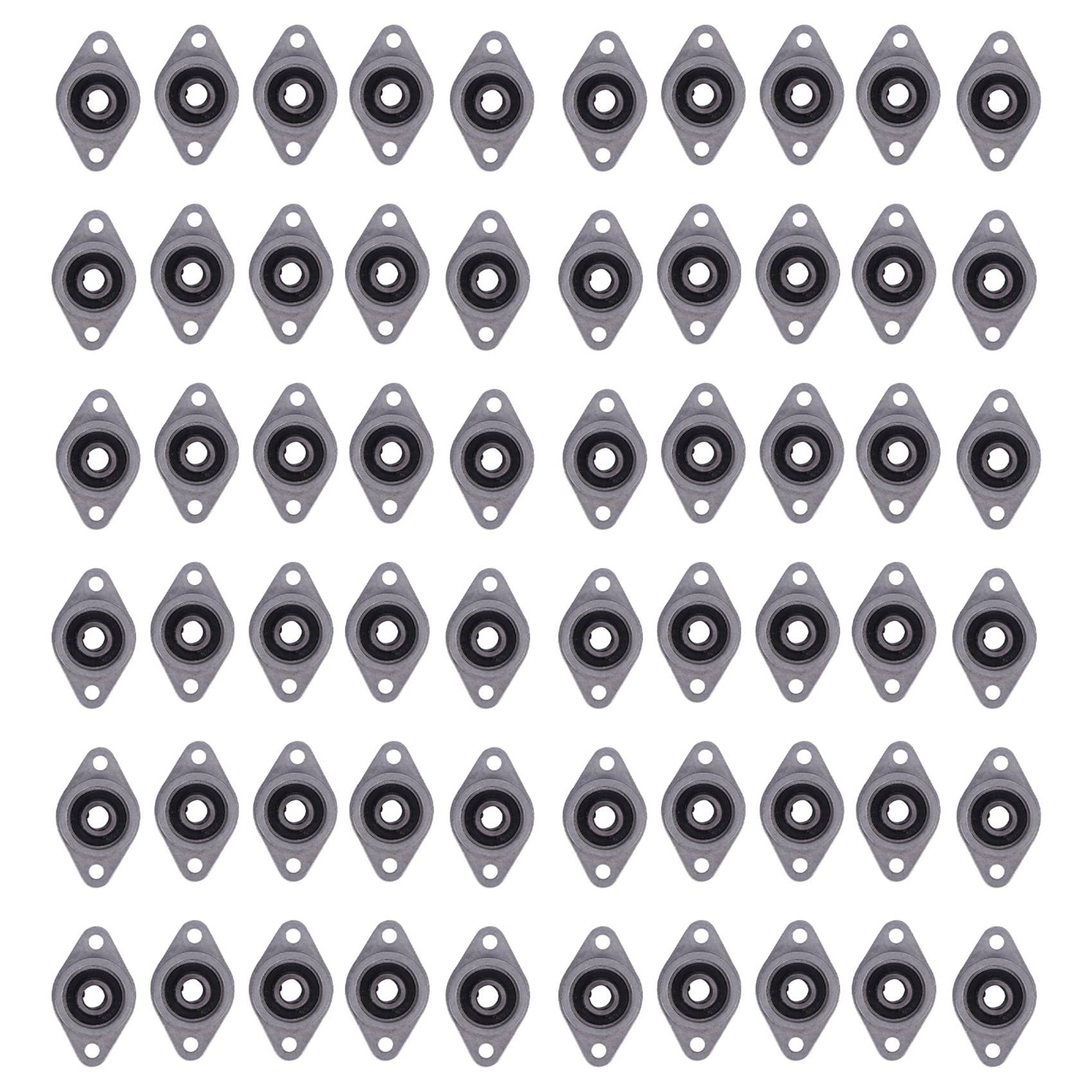 Boîtier de roulement KFL08 en alliage de zinc de 8 mm de diamètre pour axe mécanique | Lot de 60
