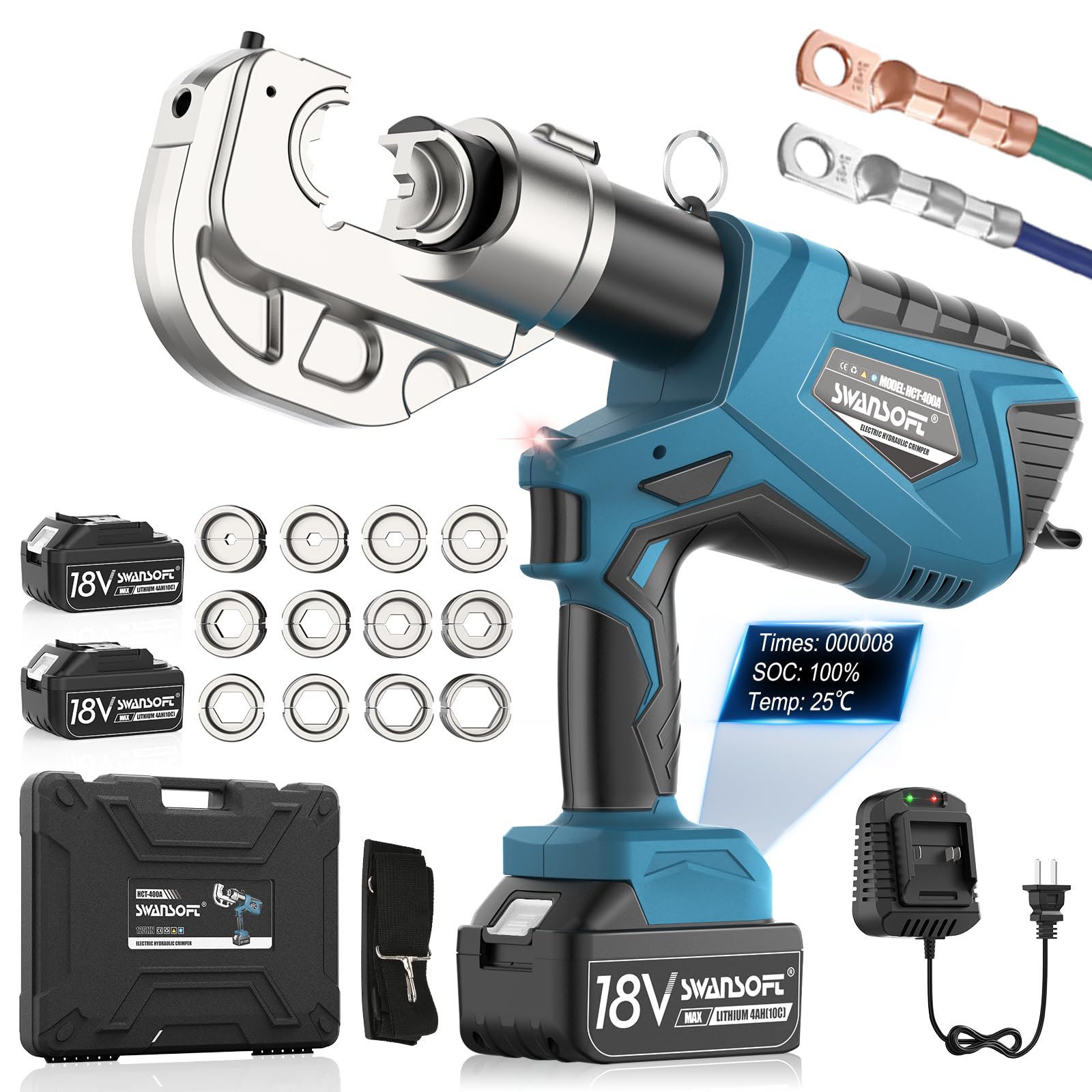 SWANSOFT Electric Hydraulic Crimping Tool