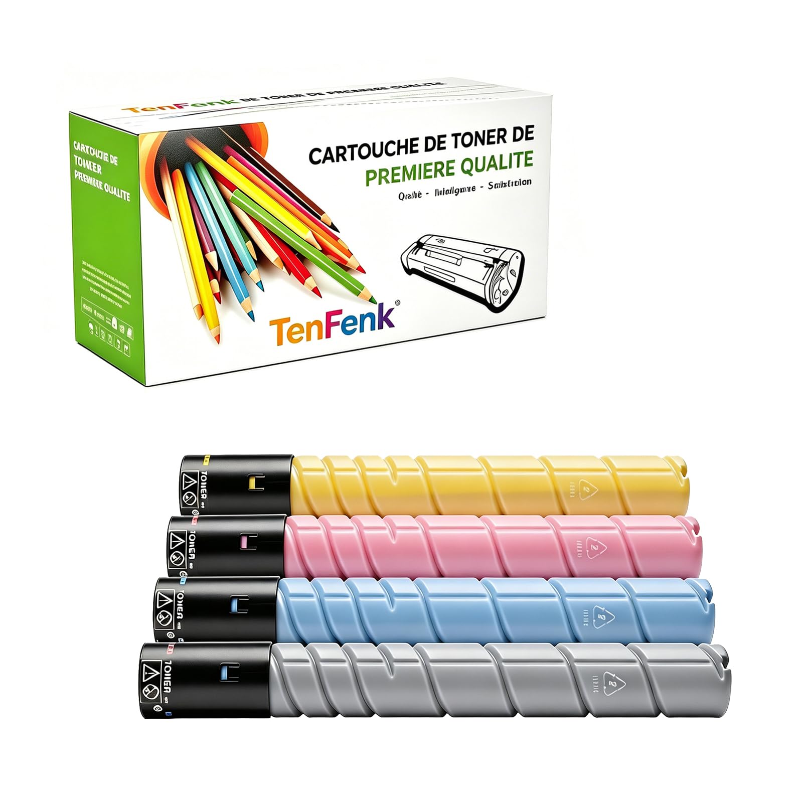 Kompatybilny zamiennik kasety z tonerem dla Konica Minolta TN229 TN-229 do użytku z Konica Minolta Bizhub C7222I C7228I drukarką, 4 sztuki,4p