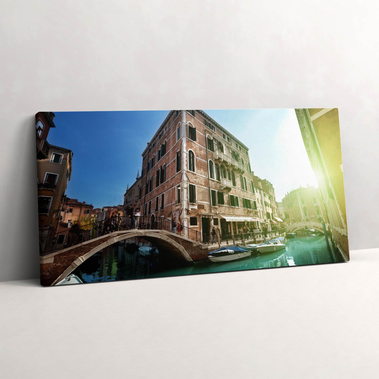 Tableau Venise au soleil 140x70cm par Wallfluent